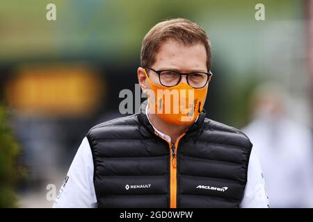 Andreas Seidl, McLaren Geschäftsführer. Großer Preis von Ungarn, Samstag, 18. Juli 2020. Budapest, Ungarn. Stockfoto
