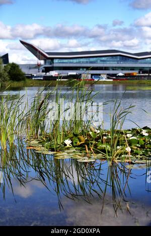 Rundkurs Atmosphäre - See. Großer Preis von Großbritannien, Sonntag, 2. August 2020. Silverstone, England. Stockfoto