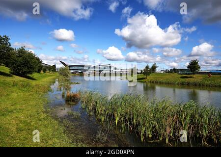 Rundkurs Atmosphäre - See. Großer Preis von Großbritannien, Sonntag, 2. August 2020. Silverstone, England. Stockfoto