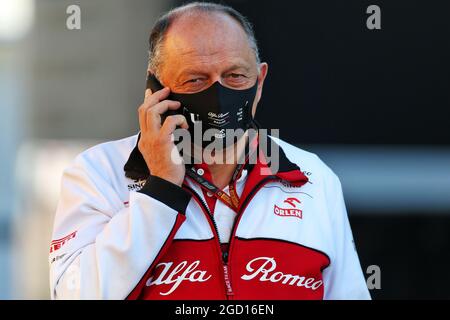 Frederic Vasseur (FRA) Leiter des Alfa Romeo Racing Teams. Stockfoto