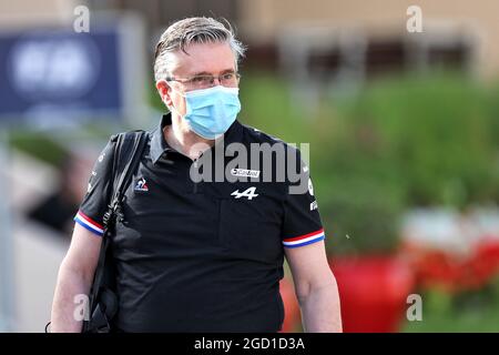 Pat Fry (GBR) Alpine F1 Team Technical Director (Chassis). Formula One Testing, Freitag, 12. März 2021. Sakhir, Bahrain. Stockfoto