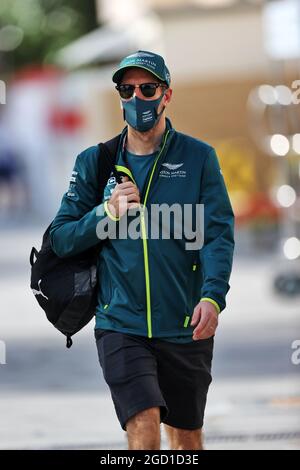 Sebastian Vettel (GER) Ferrari. Formula One Testing, Freitag, 12. März 2021. Sakhir, Bahrain. Stockfoto