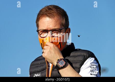Andreas Seidl, McLaren Geschäftsführer. Großer Preis von Spanien, Samstag, 8. Mai 2021. Barcelona, Spanien. Stockfoto
