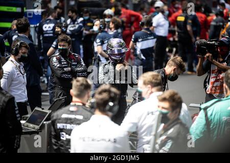 Lewis Hamilton (GBR) Mercedes AMG F1 am Start. Großer Preis von Monaco, Sonntag, 23. Mai 2021. Monte Carlo, Monaco. Stockfoto