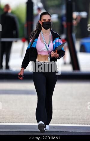 Elena Berri (ITA), Freundin des Esteban Ocon (FRA) Alpine F1 Teams. Großer Preis von Frankreich, Freitag, 18. Juni 2021. Paul Ricard, Frankreich. Stockfoto