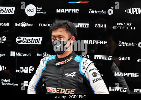 Guanyu Zhou (CHN) Alpine F1 Team Testfahrer. Großer Preis von Österreich, Freitag, 2. Juli 2021. Spielberg, Österreich. Stockfoto