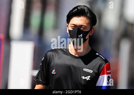 Guanyu Zhou (CHN) Alpine F1 Team Testfahrer. Großer Preis von Österreich, Samstag, 3. Juli 2021. Spielberg, Österreich. Stockfoto