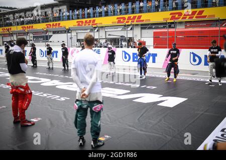 Treiber auf dem Spielfeld. Großer Preis von Österreich, Sonntag, 4. Juli 2021. Spielberg, Österreich. FIA Pool-Bild nur zur redaktionellen Verwendung Stockfoto