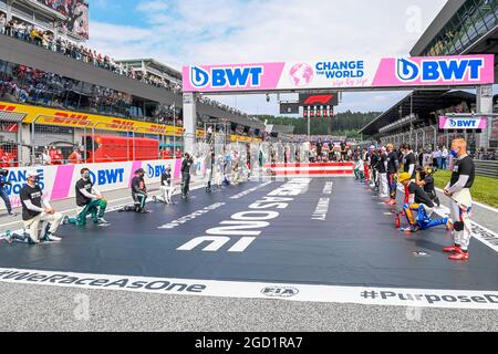 Treiber auf dem Spielfeld. Großer Preis von Österreich, Sonntag, 4. Juli 2021. Spielberg, Österreich. FIA Pool-Bild nur zur redaktionellen Verwendung Stockfoto