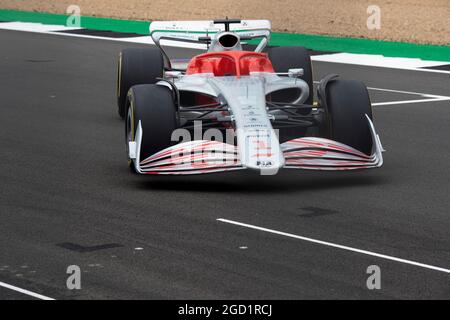 2022 Markteinführung. Großer Preis von Großbritannien, Donnerstag, 15. Juli 2021. Silverstone, England. Stockfoto