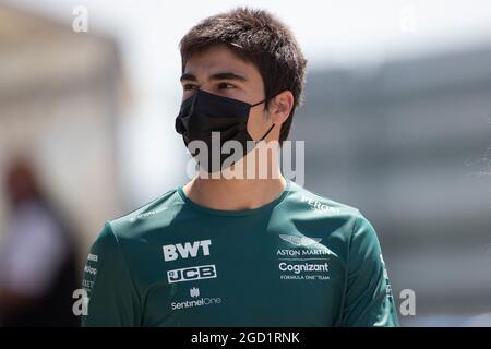 Lance Stroll (CDN) Aston Martin F1 Team. Großer Preis von Großbritannien, Freitag, 16. Juli 2021. Silverstone, England. Stockfoto