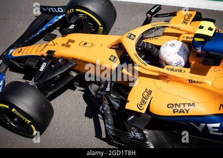 Lando Norris (GBR) McLaren MCL35M. Großer Preis von Großbritannien, Sonntag, 18. Juli 2021. Silverstone, England. Stockfoto