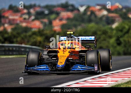 Lando Norris (GBR) McLaren MCL35M. Großer Preis von Ungarn, Freitag, 30. Juli 2021. Budapest, Ungarn. Stockfoto