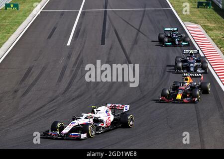 Mick Schumacher (GER) Haas VF-21. Großer Preis von Ungarn, Sonntag, 1. August 2021. Budapest, Ungarn. Stockfoto