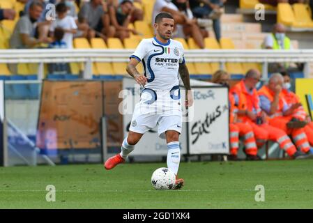 Parma, Italien. August 2021. Stefano Sensi (Inter) während titoloEvento, Freundschaftsspiel in Parma, Italien, August 08 2021 Quelle: Independent Photo Agency/Alamy Live News Stockfoto