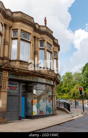 Die Antony Gormley Skulptur in Dewsbury im August 2021 Stockfoto