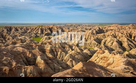 Burns Basin Overlook, Badlands National Park, South Dakota. Stockfoto