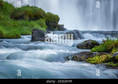 Fall Creek from Green Lakes Trail, Three Sisters Wilderness, Cascade Mountains, Central Oregon. Stockfoto