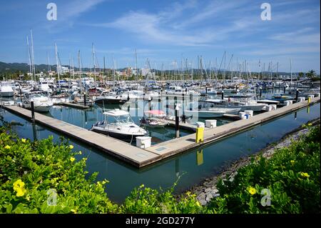 Marina Riviera Nayarit in La Cruz de Huanacaxtle, Bundesstaat Nayarit, Mexiko. Stockfoto