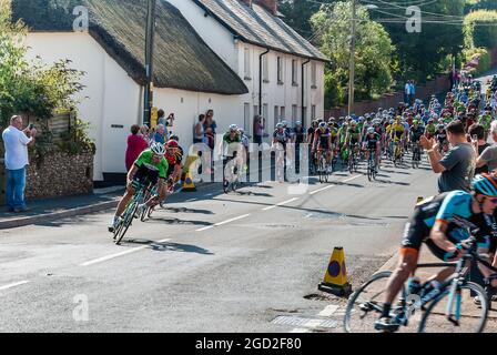 2014 Tour of Britain. Die fünfte Stufe, Exmouth to Exeter. Stockfoto