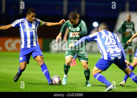 Florianópolis (SC), 10/08/2021 - Futebol / Campeonato Brasileiro - Partida entre Avaí X Guarani válida pela 17ª rodada da Série B do Campeonato Brasil Stockfoto