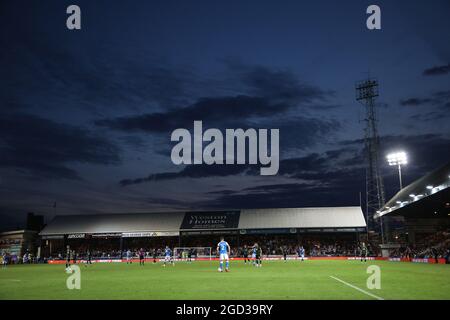 Peterborough, Großbritannien. August 2021. Ein allgemeiner Blick auf das Spiel Peterborough United gegen Plymouth Argyle EFL Cup, im Weston Homes Stadium, Peterborough, Cambridgeshire. Kredit: Paul Marriott/Alamy Live Nachrichten Stockfoto