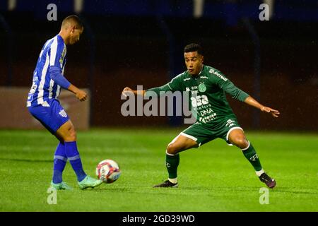 Florianópolis (SC), 10/08/2021 - Futebol / Campeonato Brasileiro - Partida entre Avaí X Guarani válida pela 17ª rodada da Série B do Campeonato Brasil Stockfoto