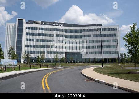 Berks County, Pennsylvania, 6. August 2021: Das Drexel University College of Medicine am Tower Health ist eine neue vierjährige regionale medizinische Schule in West Re Stockfoto