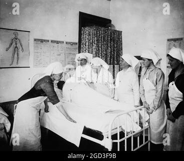 Red Cross Krankenschwestern ca. zwischen 1910 und 1935 Stockfoto