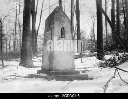 Konföderierte Denkmal, Silver Spring Maryland ca. zwischen 1909 und 1919 Stockfoto