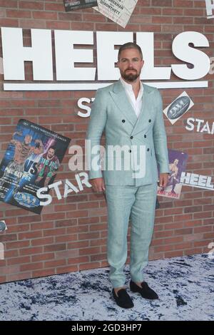 Los Angeles, Ca. August 2021. Stephen Amell bei der Premiere von Starz Heels am 10. August 2021 in Los Angeles, Kalifornien. Quelle: Saye Sadou/Media Punch/Alamy Live News Stockfoto