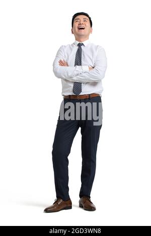 Glücklich reifer Geschäftsmann Stockfoto