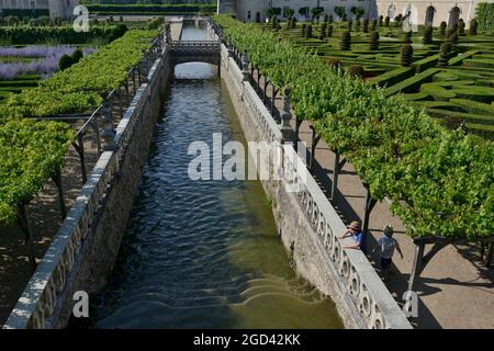 FRANKREICH, INDRE ET LOIRE (37) CHATEAU DE VILLANDRY, SES JARDINS Stockfoto