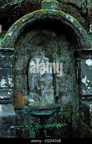 FRANKREICH, MORBIHAN (56), DIE FAOUET, DIE SAINTE BARBE KAPELLE UND IHR HEILIGER BRUNNEN, BRETAGNE Stockfoto