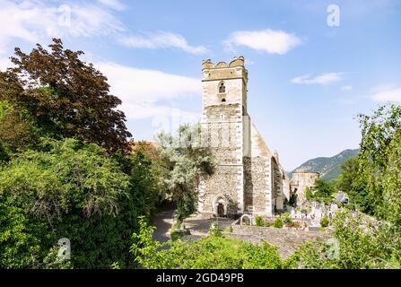 Geographie / Reisen, Österreich, Wien, Weissenkirchen in der Wachau, Wehrkirche St. Michael, ZUSÄTZLICHE-RIGHTS-CLEARANCE-INFO-NOT-AVAILABLE Stockfoto