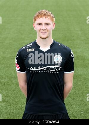 DEN B.Sc., NIEDERLANDE - 10. AUGUST: Gijs Schalks vom FC Den Bosch während einer Fotokall des FC Den Bosch im Stadion De Vliert am 10. August 2021 in Den Bosch, Niederlande (Foto: Rene Nijhuis/Orange Picts) Stockfoto