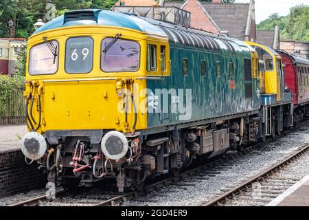 Chernet Valley Heritage Railway Locos Stoke on Trent Staffordshire Stockfoto