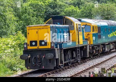 Chernet Valley Heritage Railway Locos Stoke on Trent Staffordshire Stockfoto