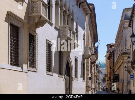 Geographie / Reisen, Italien, Venetien, Vicenza, Vicenza, Versus Porto, Straße der Paläste, ZUSÄTZLICHE-RIGHTS-CLEARANCE-INFO-NOT-AVAILABLE Stockfoto