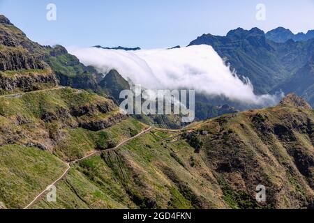 Geographie / Reisen, Portugal, Madeira, Boca da Encumeada, Wolkenfluss, ADDITIONAL-RIGHTS-CLEARANCE-INFO-NOT-AVAILABLE Stockfoto