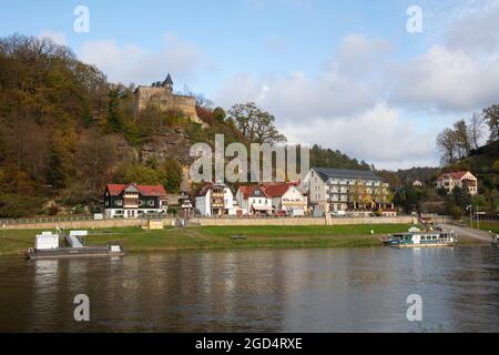 Geographie / Reisen, Deutschland, Sachsen, Elbsandsteingebirge, Sächsische Schweiz, SPA RATHEN, ZUSÄTZLICHE-RIGHTS-CLEARANCE-INFO-NOT-AVAILABLE Stockfoto