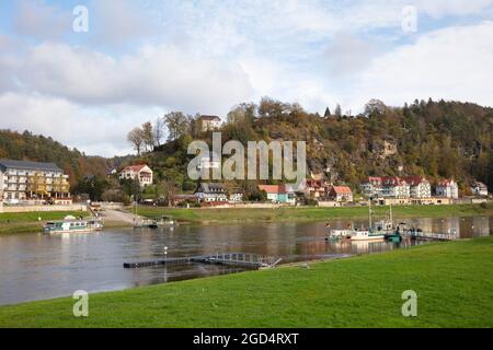 Geographie / Reisen, Deutschland, Sachsen, Elbsandsteingebirge, Sächsische Schweiz, SPA RATHEN, ZUSÄTZLICHE-RIGHTS-CLEARANCE-INFO-NOT-AVAILABLE Stockfoto