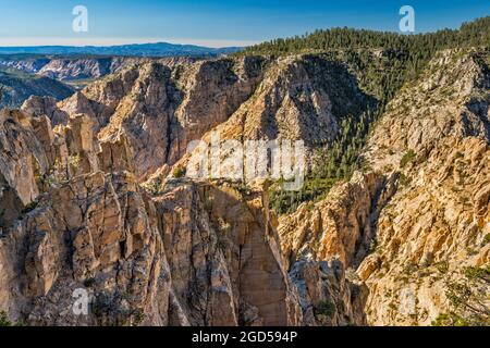 Box Death Hollow Wilderness, Blick von der Hells Backbone Road, Dixie National Forest, nahe Escalante, Utah, USA Stockfoto