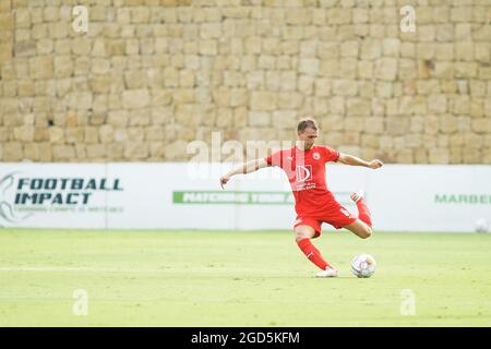 Marbella, Spanien. August 2021. Marc Muniesa beim Freundschaftsspiel des Al Arabi SC gegen den AD Ceuta FC im Marbella Football Center in Marbella.Endstand: Al Arabi SC 3-2 AD Ceuta FC (Foto von Francis Gonzalez/SOPA Images/Sipa USA) Kredit: SIPA USA/Alamy Live News Stockfoto