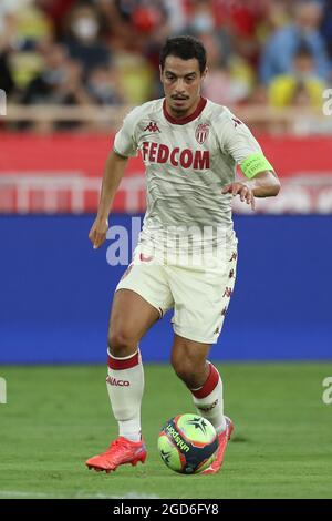 Monaco, Monaco, 10. August 2021. Wissam Ben Yedder von AS Monaco während des UEFA Champions League-Spiels im Stade Louis II, Monaco. Bildnachweis sollte lauten: Jonathan Moscrop / Sportimage Stockfoto