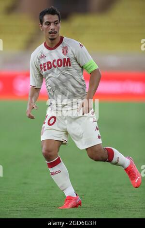 Monaco, Monaco, 10. August 2021. Wissam Ben Yedder von AS Monaco während des UEFA Champions League-Spiels im Stade Louis II, Monaco. Bildnachweis sollte lauten: Jonathan Moscrop / Sportimage Stockfoto