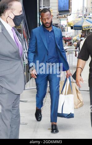 New York, NY, USA. August 2021. Marlon Wayans kommt am 11. August 2021 in New York City nach Good Morning America, um seinen neuen Film Respect zu promoten. Quelle: Rw/Media Punch/Alamy Live News Stockfoto