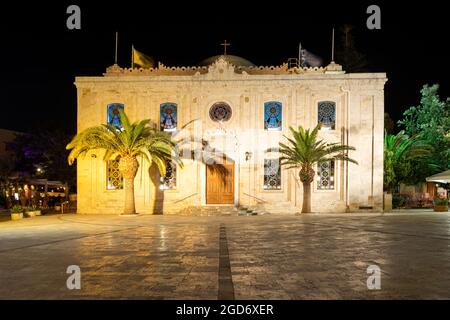 Die Kirche Agios Titos in Heraklion auf Kreta in Griechenland Stockfoto