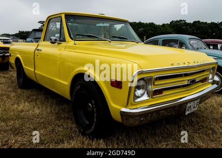 Rochford, Essex, Großbritannien - 27. Juni 2021: Rochford Oldtimer-Show auf dem Rasen in Essex. Stockfoto