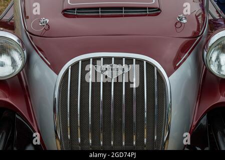 Rochford, Essex, Großbritannien - 27. Juni 2021: Rochford Oldtimer-Show auf dem Rasen in Essex. Stockfoto